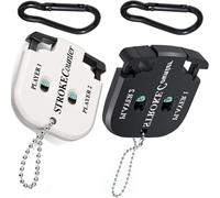 2 Pièces Compteur de Score de Golf, avec 2 Mousquetons Mini Portable Compteur de Score Golf Compteur de Coups de Golf Compteurs Manuels pour Différents Types de Compétitions et de Jeux
