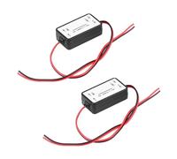 2 Pièces Condensateur 12V Auto, Filtres Antiparasite pour Caméra de Recul, Redresseur Stabilisateur Relais d'alimentation 12 V DC, Adaptateur de Filtrage pour Caméra de Recul Voiture Auto Radio Écran