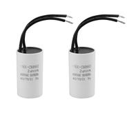2 Pièces Condensateur CBB60 2uF 450V AC, Condensateur de Démarrage et de Service pour Moteur, Pompe de Piscine, Volet Roulant, Haute Résistance et Durabilité