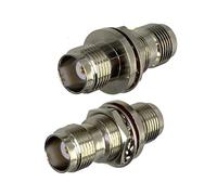 2 pièces connecteur Adaptateur TNC Femelle Jack à TNC Femelle Jack cloison écrou RF Coaxial convertisseur Fil bornes 50ohm