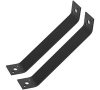 2 Pièces Connecteur Angle 135 Degrés, Equerre Metal Perforées, Support de Montage Coudé à 135 °, Equerre de Fixation de 45 Degrés Interne Affleurant - 185x40x38x3mm, Noir