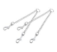 2 Pièces Connecteur de Collier pour Chien en Métal | Laisse et Collier, Usage Grands Chiens Puissants, Finition Argentée, Accessoires pour Maîtres