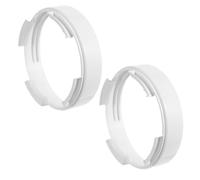2 Pièces Connecteur de Tuyau Climatiseur Mobile Rond 13cm, Raccord | Plastique Blanc, Réduit le Risque de Déconnexion, pour Balcons Compacts et Appartements en Location