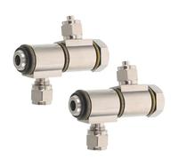 2 Pièces Connecteur de Tuyau D’air, Alliage 6mm 9,7 MM | Pièce de Rechange pour Machine à Changer les Pneus, Prévention des Fuites, Installation Rapide, Usage Atelier