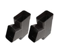 2 Pièces Connecteur en Y, Alliage D'aluminium | Format 2x3 Pouces, Conception Triangulaire à Trois Voies, Usage Extérieur pour Systèmes Carrés