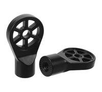 2 Pièces Connecteur Fileté 3/8 Pouce Métal Noir | Installation sans Outil, D’une Main, Structure à Double Tête, Compatible Pupitre et Perche