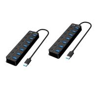 2 Pièces Connecteurs USB D'Extension À Sept Ports Ports USB Supplémentaires pour Ordinateurs ables Adaptateur De Adaptateur Hub Répartiteur Multi KONTONTY