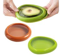 2 Pièces Conteneurs de Conservation des Aliments pour Avocat Tomate, Boîtes de Rangement Réutilisables en Silicone pour Fruits et Légumes, Fruit and Vegetable Anti-oxidation silicone Fruit Storage Box