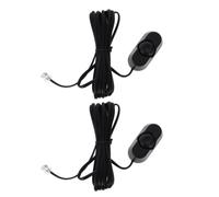 2 Pièces Contrôleur de Caisson de Basses Voiture | Plastique PVC Noir, Réglage Fin Pratique, Commande Embarquée pour Déplacements Quotidiens, Installation sur Amplificateur