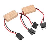 2 Pièces Contrôleur de Flash Led, 50W Résistance À La Chaleur Flash Strobe Contrôleur Freinage/Clignotant/Signal Lampe Avec H7 Mâle Femelle Adaptateur Flasher Module