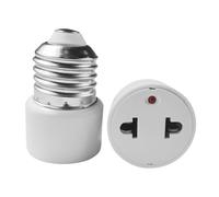 2 Pièces Convertisseur E27 Cache-prises Avec Convertisseur Prise Adaptateur, Douille,Sortie D'ampoule Support De Lampe Brancher Ampoules pour la maison et le studio