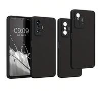 2 pièces Coque de téléphone noire mate compatible avec Xiaomi Note 15 Pro/15 Ultra/Poco M7 Pro 5G/Poco C65/Poco C51/Poco X5 Pro/Poco X6/Poco X6 Pro/11 Lite 5G/12 Lite/14 Pro/14T Pro/Poco M5s. Coque de
