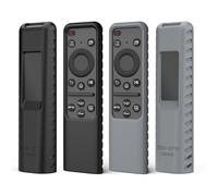 2 pièces Coque en silicone pour Samsung Télécommande SolarCell TM2360E BN59-01432J BN59-01432A BN59-01439A Coque Télécommande pour Samsung Neo QLED OLED TV 2023 TM2361E Télécommande Noir + Gris)
