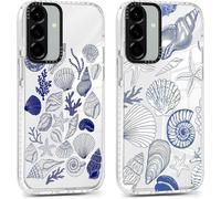 2 Pièces Coque Pour Samsung Galaxy A26 5g 6,64"",Transparente Étui Aesthetic Coquillage Motif Filles Femmes Case,Souple Silicone Mince Tpu Housse Antichoc Antirayures Cover Pour Sam[Hou996286]