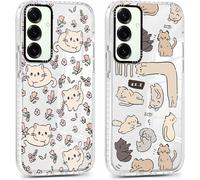 2 Pièces Coque Pour Samsung Galaxy S25+ 5g 6,7"",Transparente Mignon Étui Avec Animé Motif Chat, Ultra Mince Tpu Souple Silicone Clair Housse Antichoc Protection Case Cover Pour Sam[Wke01037]