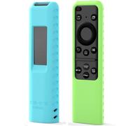 2 pièces Coque télécommande pour Samsung 2023 SolarCell TM2360E BN59-01432J BN59-01432A Coque télécommande pour Samsung Neo QLED OLED TV TM2361E Remote Cover avec cordon (bleu + vert)