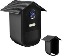 2 Pièces Coques De Protection En Silicone Pour Caméra De Sécurité Eufycam 2C Pro,Doux Résistantes Aux Intempéries Étuis En Silicone Pour Caméra De Sécurité,Étanche Et Anti-Uv(Noir)