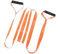 2 Pièces Corde de Traîneau à Cerfs en Nylon, Sangle Réglable | Poignée Antidérapante Ergonomique, Pliable et Haute Visibilité Orange, pour Chasseurs et Ranchs, Usage Terrain
