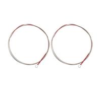 2 Pièces Cordes D'entraînement pour Luth Chinois, Métal Argenté | Remplacement pour Pipa, Vibration Stable, Son Prolongé, Accessoire Pratique pour Débutant