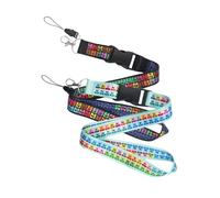 2 Pièces Cordon pour Téléphone Portable Décoratif Anti-perte | Polyester et Plastique, Installation Simple et Retrait Rapide, pour Cartes de Circulation et Coque, Style DIY