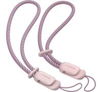 2 Pièces Cordons Avec Dragonnes À Main Pour Couple, Pour Téléphone Portable, Clé, Usb, Lecteur Mp3, Mp4 Et Plus (Rose & Rose)