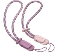 2 Pièces Cordons Avec Dragonnes À Main Pour Couple, Pour Téléphone Portable, Clé, Usb, Lecteur Mp3, Mp4 Et Plus (Rose & Violet Lilas)[PHP52502038]