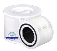 (2 pièces) Core 300 Core 300S Filtre de rechange pour purificateurs d'air LEVOIT Core 300 et Core 300S, filtre H13 True Hepa, 3 filtres HEPA 3 en 1 Filtre, Comparer le Core 300-RF Blanc