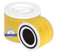 (2 pièces) Core 300S Core 300 Soins pour animaux de compagnie Filtre pour le purificateur d'air LEVOIT Core 300 et Core 300S, H13 True HEPA 3-en-1 au charbon actif, comparé au Core 300-RF-PA Jaune