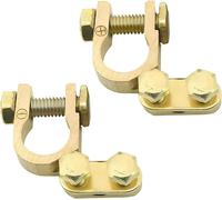 2 Pièces Cosse Batterie Bornes Voiture, Cosse Batterie En Cuivre 12v/24v, Cosse Batterie Serré Solidement, Terminal Batteries En Laiton Pour Voitures, Camions, Caravanes, Mobil-Homes, Camions