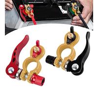 2 Pièces Cosse Batterie de Borne Connecteurs à dégagement Rapide de la Batterie Connecteurs De Borne De Batterie pour Voitures Camions Autobus Bateau Motos Navires Maisons Mobiles