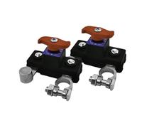 2 pièces Coupe Batterie Voiture, Coupe Circuit Batterie 12V 24V, Interrupteur De Coupure De Batteries Voiture, Interrupteur Isolateur Batteries Voitures Avec Bornes Renforcées(Argent brillant)