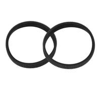 2 Pièces Courroie de Rabot Électrique Profil 4, en Caoutchouc | Pièce de Rechange pour Raboteuse Portative, Pas 2,4mm, Épaisseur 3,2mm, Noir