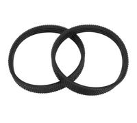 2 Pièces Courroie de Raboteuse Électrique en Caoutchouc, 4 Dents | Pièce de Remplacement pour Rabot à Bois Portatif, Pas 2,4mm, Épaisseur 3,2mm, Noir