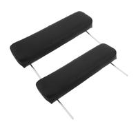 2 Pièces Coussin de Bras de Massage en Mousse Noire, Support Ergonomique | Housse Amovible Lavable, Couture Renforcée, Appui Latéral Stable, pour Spa, Salon et Repos au Bureau