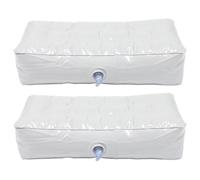 2 Pièces Coussin de Kayak Gonflable Pvc, Pliable, Portable | Valve de Gonflage Rapide, Design Imperméable, Blanc, Usage Bateau et Activités Extérieures