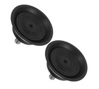 2 Pièces Coussinets Anti-Vibrations pour Tapis Roulant, Noir | Plastique et Fer, Support Stable, Absorption des Chocs, Installation Facile Sol Carrelé et Autres Espaces Sportifs