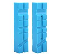 2 pièces coussinets de mâchoire d'étau magnétiques, accessoires durables pour étau de banc en TPU souple à plusieurs rainures pour étau de 4,5 pouces