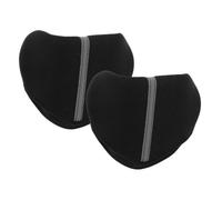 2 Pièces Coussinets Souples, Noir, Antidérapants | Tissu Léger, Rembourrage Épais, Maintien Sûr, Usage Intérieur ou Hôpital, pour Utilisateurs Âgés