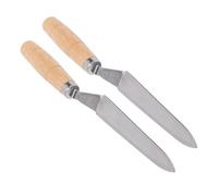 2 Pièces Couteau de Décapsulage de Miel de 26 Cm, Grattoir à Miel Ultra Fin en Acier Inoxydable, Couteau d'extraction, équipement d'apiculture Outil à Main 'Abeille pour Apiculteur