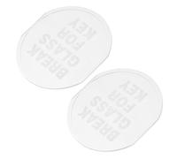 2 Pièces Couvercle de Boîte à Clés D’urgence Incendie Mural | Pvc Transparent, Format 10,50x9,60x0,10cm, Usage Extérieur Solide pour Espaces Publics