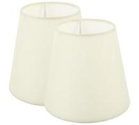 2 Pièces Couvercle de Lampe en Tissu E14 Beige | Remplacement Facile, Montage E14 Trou de 2cm, Installation Simple, Support Robuste, Ne Se Décolore Pas