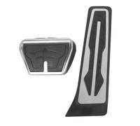 2 pièces couvercle de pédale d'accélérateur de frein en caoutchouc antidérapant conception incurvée ensemble de coussinets de pédale pour 1 2 3 4 5 6 7 série X3 X5 X6 F22 F30 F32