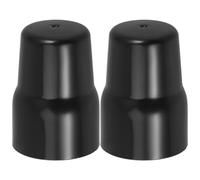 2 Pièces Couvercle Décoratif de Robinet D’angle PVC Noir | Finition Élégante, Pose sans Outil, pour Rénovations Salle de Bain, Protège les Raccords et Prolonge la Durée