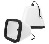 2 Pièces Couvercle Isolé en Écume Blanc Protection Antigel | Installation sans Outil, Joint Étanche, Pliable, Conçu pour Robinet Extérieur en Hiver