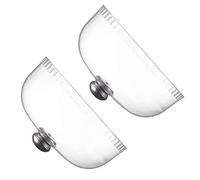 2 Pièces Couvercle Transparent en Couvercles De Conservation des Aliments Couvertures à Dessert Affichage De Gâteau De Verre Voyage en Avion Couvrir Le Couvercle