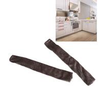 2 PièCes Couvercles De PoignéE De Porte De RéFrigéRateur Crochet Et Boucle Appareil De Cuisine PoignéE DéCor Protecteur En Tissu Pour Lave-Vaisselle Four à Micro-Ondes Gris