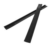 2 Pièces Couvercles D'espacement de Comptoir de Cuisine, Gap Cover en Silicone, Connexion de Comptoir de Cuisine Remplissage pour Cuisinière Espaces (Noir, 25 Pouces)