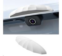 2 Pièces Couverture Anti Pluie pour Caméra De Recul Voiture pour BMW i4 G26 Depuis 2021 Protection Imperméable Véhicules,White