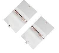 2 Pièces Couverture de Cahier A5 Transparente PVC | Fermeture à Pression Métallique, Protège des Poussières et Éclaboussures, pour École et Maison