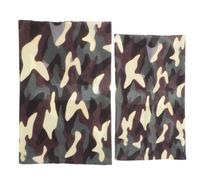 2 Pièces Couverture de Cahier Camouflage en Polyester, Souple et | Protège les Cahiers et Journaux, Résiste à L’usure Quotidienne, Usage Solide pour Bureau, École